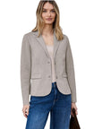 Street One QR Basic Blazer - Light Gray/Grey