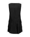 Ganni Duchesse Mini Dress - Black