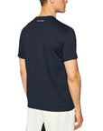 Armani Exchange Logo Blue Cotton T-Shirt