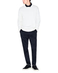 Armani Exchange White Crewneck Sweater