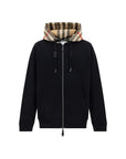 Burberry Samuel Checkered Black Hooded Jacket