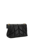 Saint Laurent LouLou Medium Leather Shoulder Bag - Black