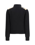 Burberry Black Wool Zip Cardigan