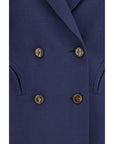Blazé Milano The Savannah Everyday Linen-Silk Blazer - Azure Blue