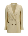 Blazé Milano The Savannah Everyday Linen-Silk Blazer - Beige