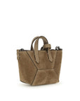 Brunello Cucinelli Brown Leather Tote & Shoulder Bag