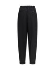 Marni Virgin Wool Tapered Pants - Black