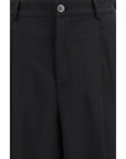 Marni Virgin Wool Tapered Pants - Black
