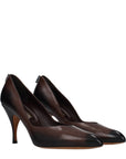 Miu Miu Dark Brown Leather Pumps