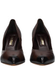 Miu Miu Dark Brown Leather Pumps