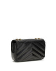 Saint Laurent Loulou Small Matelassé Shoulder Bag - Black