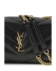 Saint Laurent Loulou Small Matelassé Shoulder Bag - Black