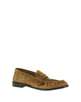 Saint Laurent Suede Leather Loafers - Brown