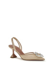 Amina Muaddi Begum Slingback Heels - Beige
