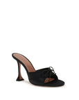 Amina Muaddi Eleanora Peep Toe Mule Sandals - Black