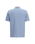 Ferragamo Cotton Polo Shirt - Light Blue