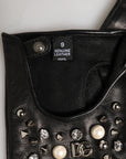 Dolce & Gabbana Pearl & Crystal Embellished Fingerless Gloves