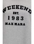 Max Mara Logo Gray/Grey Cotton Sweatshirt