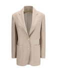 Max Mara Beige Wool Longline Blazer