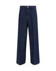 7FOR Iris Wide Leg Jeans - Indigo Blue