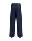 7FOR Iris Wide Leg Jeans - Indigo Blue