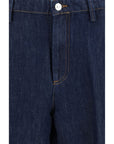 7FOR Iris Wide Leg Jeans - Indigo Blue