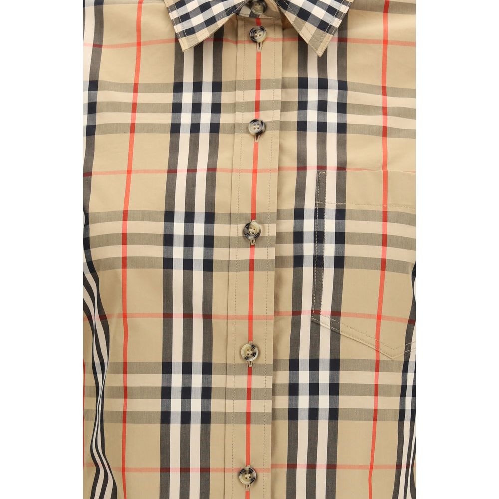 burberry pattern dress shirt Burberry Checkered Pattern Shirt, Men's, Beige