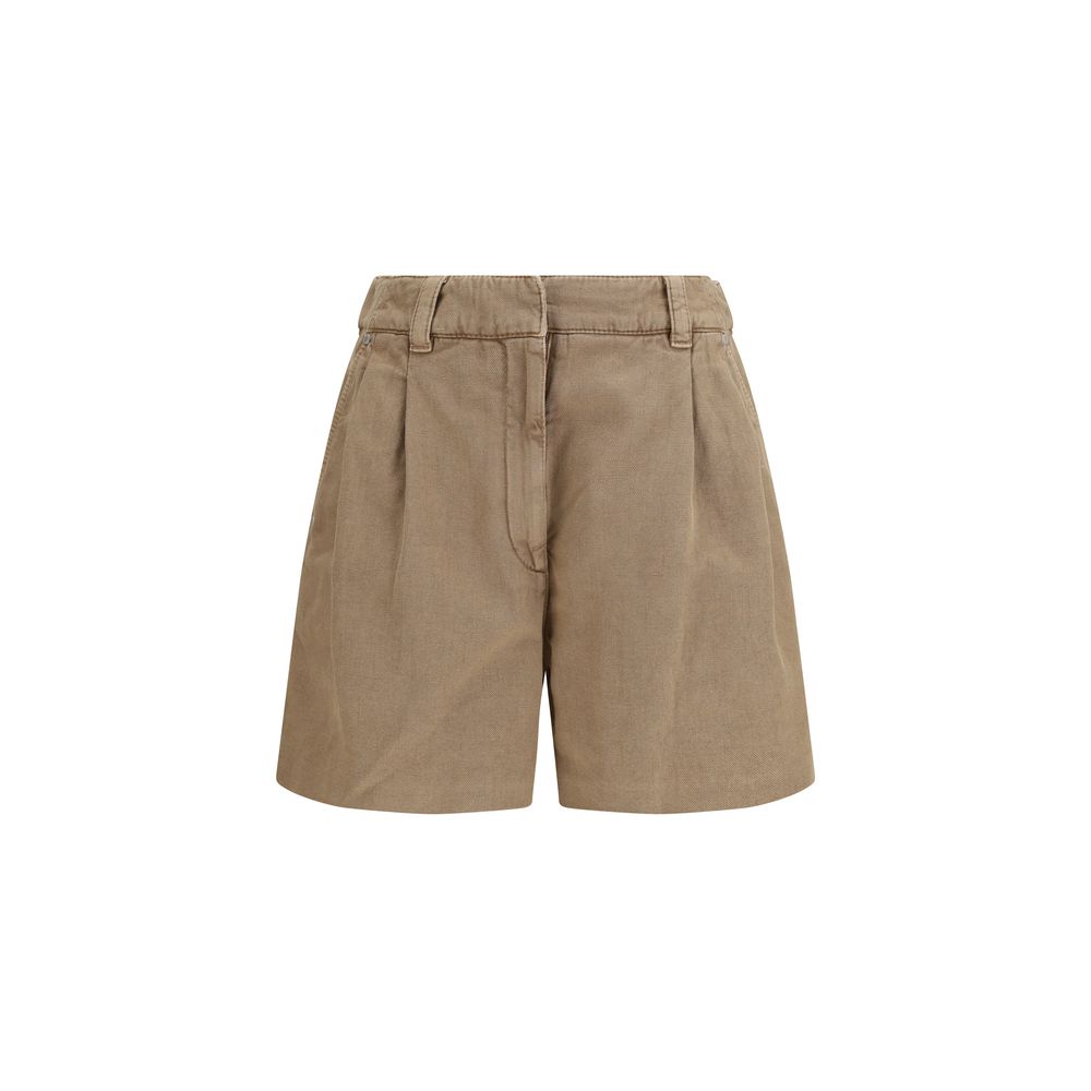 Brunello Cucinelli Beige Bermuda Shorts – Runway Door