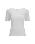 Ganni White Cotton T-Shirt