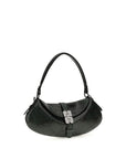 Ganni B-Kat Python Embossed Leather Shoulder Bag - Deep Blue