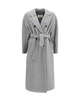 Max Mara Madame Virgin Wool Coat - Gray/Grey