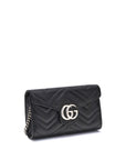 Gucci GG Marmont Leather Wallet With Chain