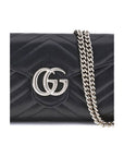 Gucci GG Marmont Leather Wallet With Chain