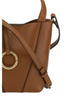 Chloé Small Spin Tote & Shoulder Bag In Grained Leather - Tan Brown