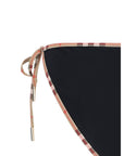 Burberry Checkered Trim Bikini Swimsuit Set