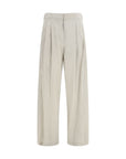 The Row Iven Silk Barrel Leg Pants