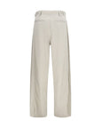 The Row Iven Silk Barrel Leg Pants