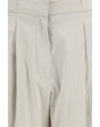 The Row Iven Silk Barrel Leg Pants