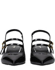 Celine Mary Jane Slingback Pumps - Black
