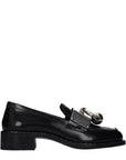 Prada Embellished Slip-On Loafers - Black