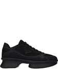 Prada Re-Nylon And Mesh Low Top Sneakers - Black