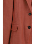 Brunello Cucinelli Linen Blazer - Burnt Orange