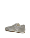 Prada Suede Leather Low Top Sneakers - Gray/Grey