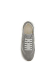 Prada Suede Leather Low Top Sneakers - Gray/Grey