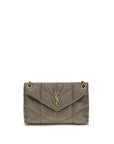Saint Laurent Small Loulou Puffer Shoulder Bag - Gray/Grey