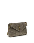 Saint Laurent Small Loulou Puffer Shoulder Bag - Gray/Grey