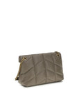 Saint Laurent Small Loulou Puffer Shoulder Bag - Gray/Grey