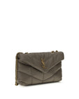 Saint Laurent Toy Puffer Shoulder Bag - Gray/Grey