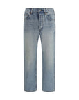 Saint Laurent Light Wash Straight-Leg Jeans