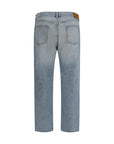 Saint Laurent Light Wash Straight-Leg Jeans
